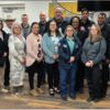 Bluebonnet Detention Center (BDC) in Anson hosted a Community Relations Luncheon on Thursday,
February 29, 2024. Pictured (left to right, back row) BDC Lt. K. Keeling, AISD Superintendent Jay
Baccus, JC Sheriff Danny Jimenez, AISD Principal Troy Hinds, ICE B. Smith, BDC Warden S. Mora, ICE A.
Hoskins-Evans, (back) ICE J. Mariano, ICE P. Browhow, (back) JCSO Chief Deputy Bobby Evans, JCSO Jail
Administrator Racheal Garza, (back) 19th District of Texas Office of Congressman Jodey C. Arrington
Regional Manager Jacob Walker, JCSO Admin. Asst. Titania McGee, (front row) BDC IT A. Snider, BDC
Classification Supervisor C. Amaro, BDC Compliance V. Trevino, BDC PREA Coordinator B. Olivera, BDC
Health Services Administrator K. Jimenez, ICE W. Bemis, and JCSO Lt. Kristin Marsh.